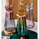 Floral Glass Vases Wholesale Two Colors In One